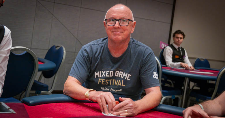 Martin Paul Smith playing the Mixed Games Main Event Torses Day 1A at The Festival Malta