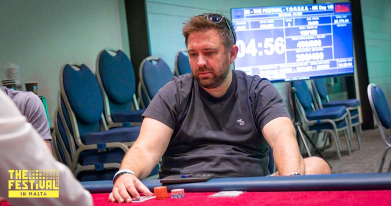 Philip Laurence Pearson playing the Mixed Games Main Event Torses Day 1B at The Festival Malta
