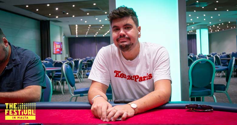 Romain Patrick Sebastian Nardin playing the Mixed Games Main Event Torses Day 1B at The Festival Malta