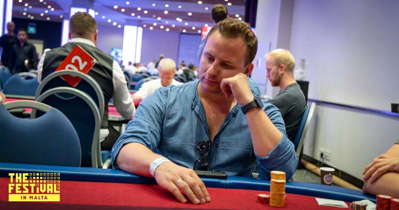 Jedzrej Aleksander Smaruj playing the Mystery Bounty Day 1A at The Festival Malta