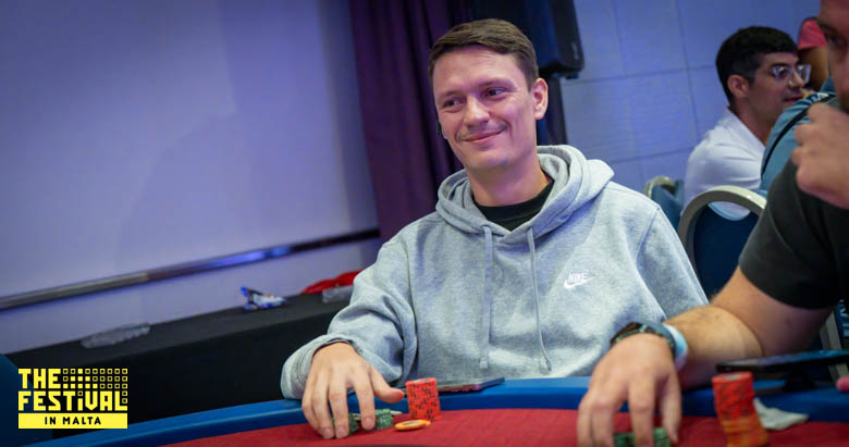 Clement Jacky Bonnant playing the NLH High Roller at The Festival Malta