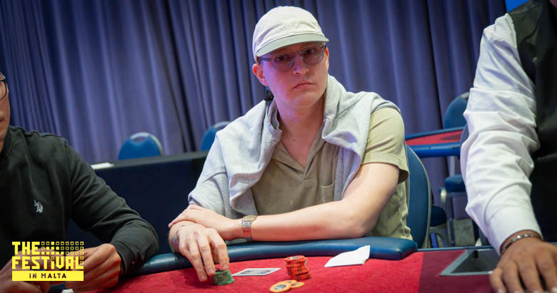 Lars Allan Lindqwist playing the NLH High Roller Erik at The Festival Malta