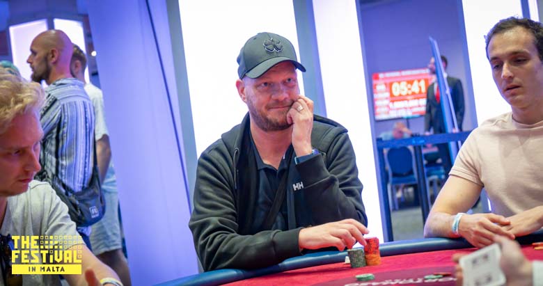 Pasi Olavi Trollhjaerta playing the NLH High Roller at The Festival Malta