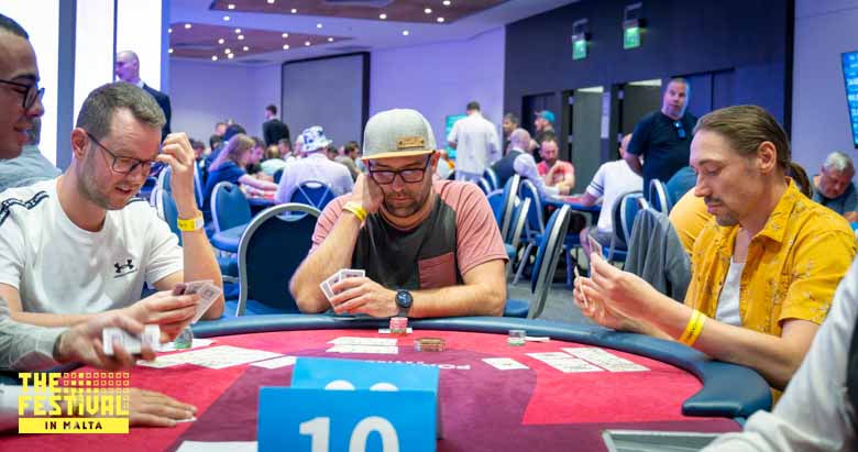Auberger Michael Schweitzer playing the Open Face Chinese Andreas Klimmer Harald at The Festival Malta