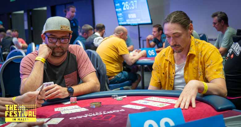 Klimmer Michael Schweitzer playing the Open Face Chinese Andreas at The Festival Malta