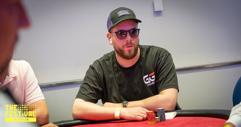 Frederic Max playing the Texas Mystery Bounty Day 1B at The Festival Malta