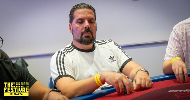 Joe Maria Nieto Martin playing the Texas Mystery Bounty Day 1B at The Festival Malta