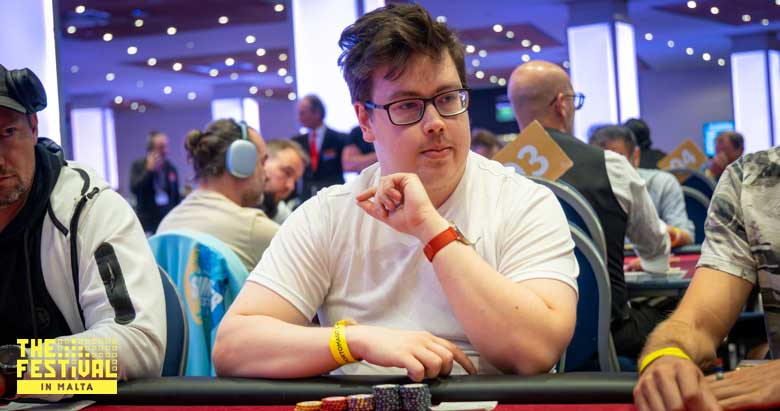 Kalle Oskari Kulju playing the Texas Mystery Bounty Day 1B at The Festival Malta