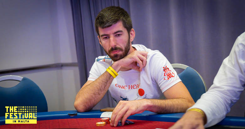 Kiril Bakalov playing the Texas Mystery Bounty Day 1B at The Festival Malta