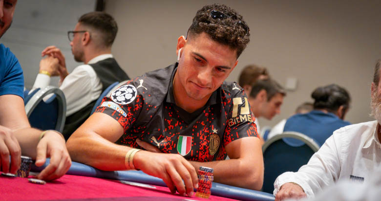 Joseph Mario Vella playing the The Hendon Mob Championship Day 1A at The Festival Malta