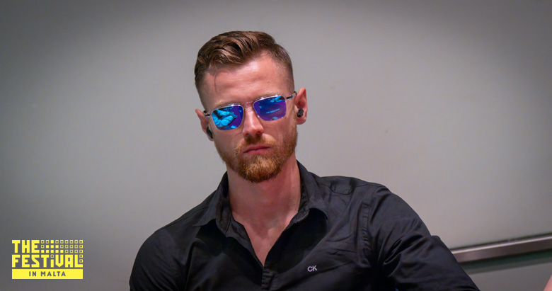 Semen Karyi playing the The Hendon Mob Championship Day 1B at The Festival Malta