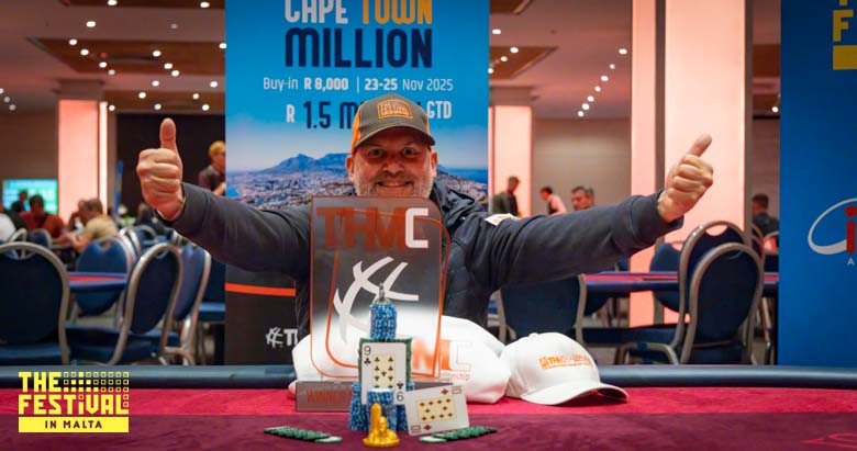 Champion playing the The Hendon Mob Championship Day 2 at The Festival Malta