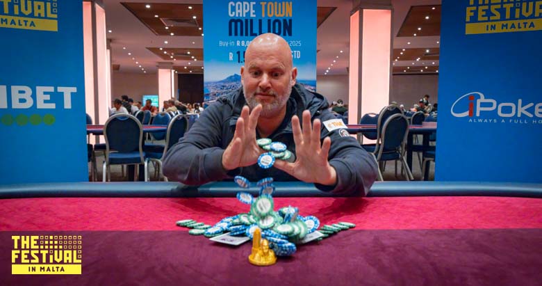 Champion playing the The Hendon Mob Championship Day 2 at The Festival Malta