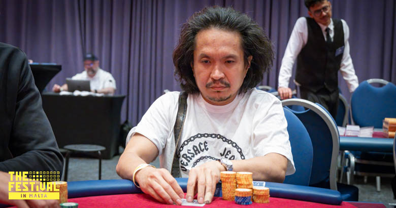 Robert Jr Cabral Lim playing the The Hendon Mob Championship Day 2 at The Festival Malta