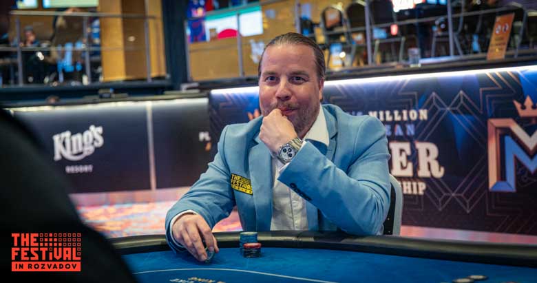 Fredrik Gosta Hoglund playing the 5 Card PLO Bomb Pot Feature Andreas at The Festival Rozvadov