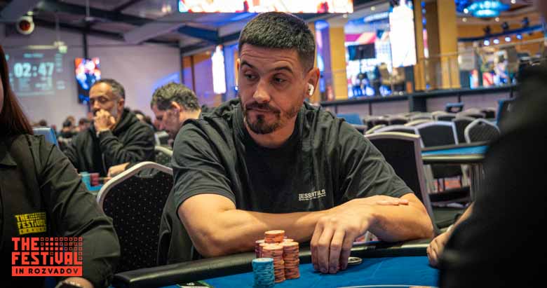 Stefan Alezandru Drusca playing the Bounty Hunter Days Mystery Bounty Final Day at The Festival Rozvadov