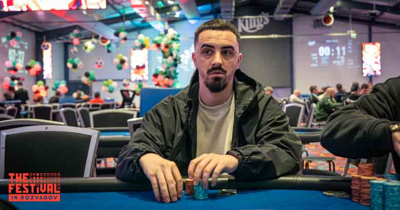 Viorel Gabriel Gavrila playing the Bounty Hunter Days Mystery Bounty Final Day at The Festival Rozvadov