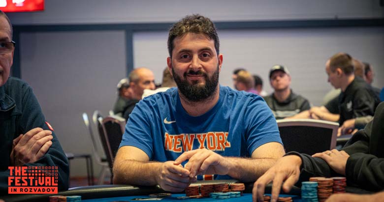 Yoav Levy playing the Bounty Hunter Days Mystery Bounty Final Day at The Festival Rozvadov