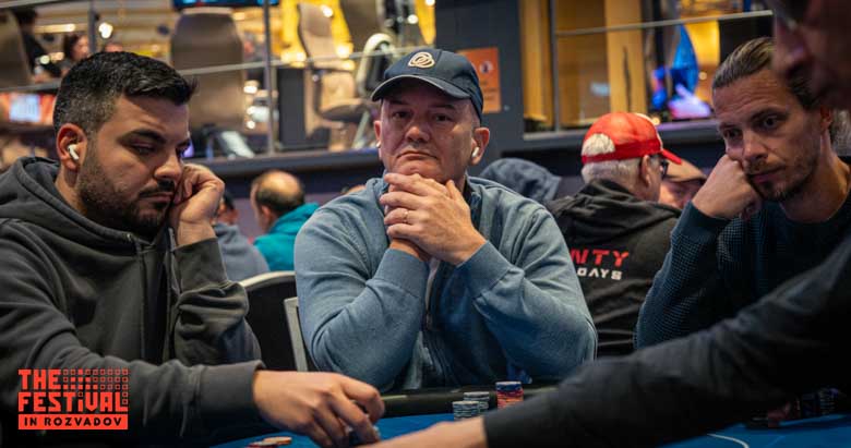Antoine Moana Profit playing the Bounty Hunter Days Mystery Bounty Day 1A at The Festival Weekend Rozvadov
