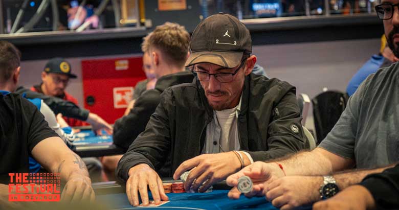 Ariel Yakov Kayat playing the Bounty Hunter Days Mystery Bounty Day 1A at The Festival Weekend Rozvadov