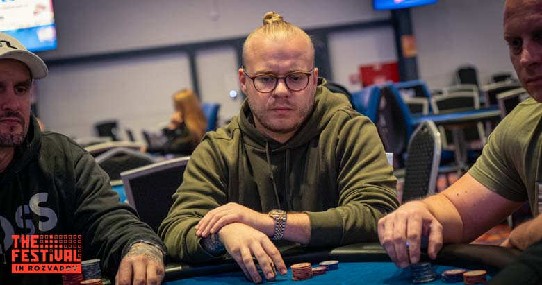 Florian Block playing the Bounty Hunter Days Mystery Bounty Day 1A at The Festival Weekend Rozvadov