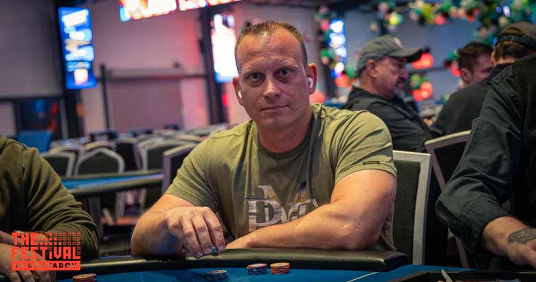 Stephan Richard Kraemer playing the Bounty Hunter Days Mystery Bounty Day 1A at The Festival Weekend Rozvadov