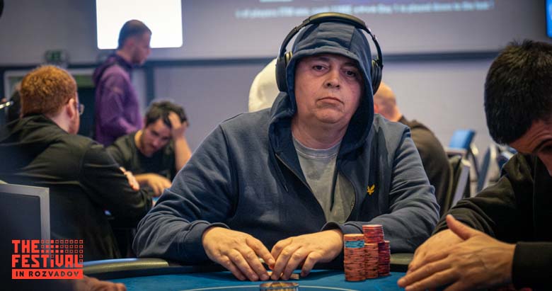 Catalin Paul Diac playing the Bounty Hunter Days Mystery Bounty Day 1C at The Festival Weekend Rozvadov