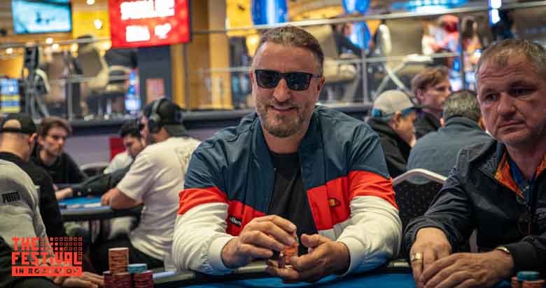 Flurim Alija playing the Bounty Hunter Days Mystery Bounty Day 1C at The Festival Weekend Rozvadov
