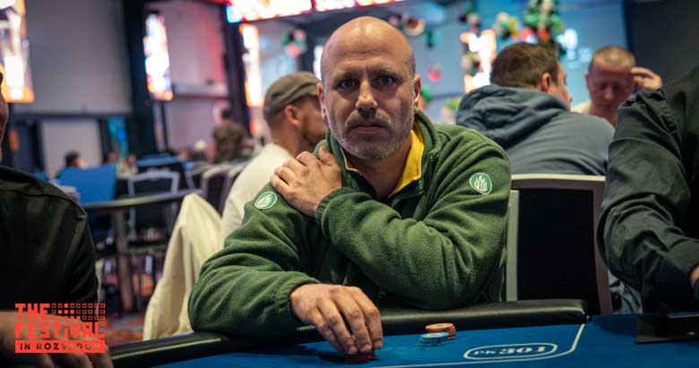 Oliver Faller playing the Bounty Hunter Days Mystery Bounty Day 1C at The Festival Weekend Rozvadov