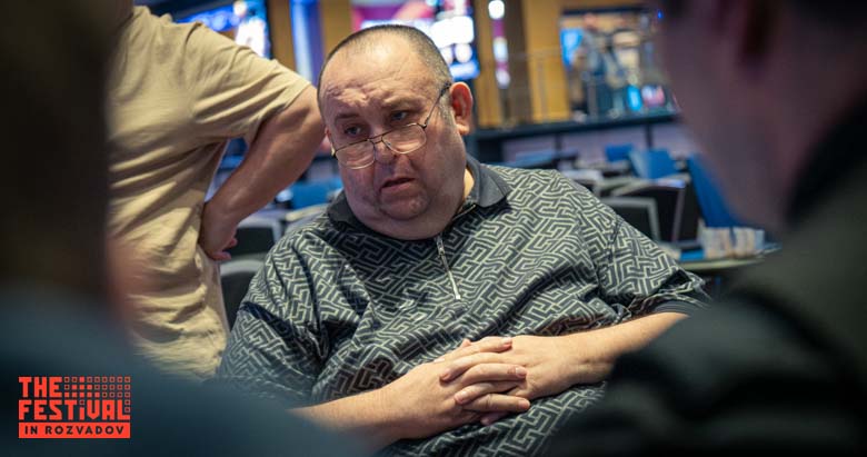 Paul Fisher playing the Bounty Hunter Days Mystery Bounty Day 1C at The Festival Weekend Rozvadov