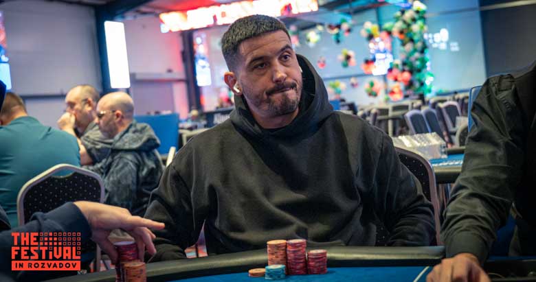 Stefan Alezandru Drusca playing the Bounty Hunter Days Mystery Bounty Day 1C at The Festival Weekend Rozvadov