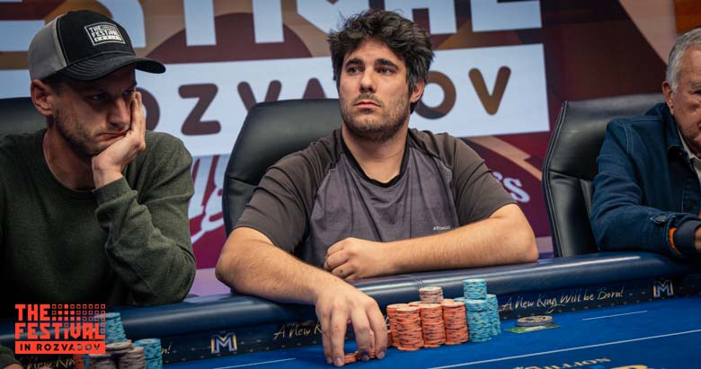 De Saint Etienne playing the Bounty Hunter Days Mystery Bounty Final Table Ludwig Rene Armand at The Festival Rozvadov