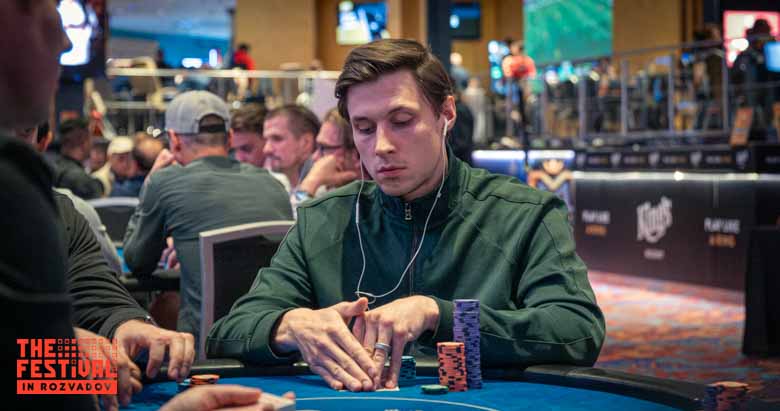 Grzegorz Ryszard Flak playing the Main Event Day 1A at The Festival Weekend Rozvadov