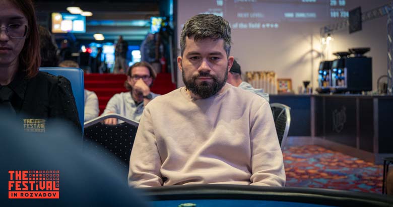 Iakub Franciszek Szczotka playing the Main Event Day 1A at The Festival Weekend Rozvadov