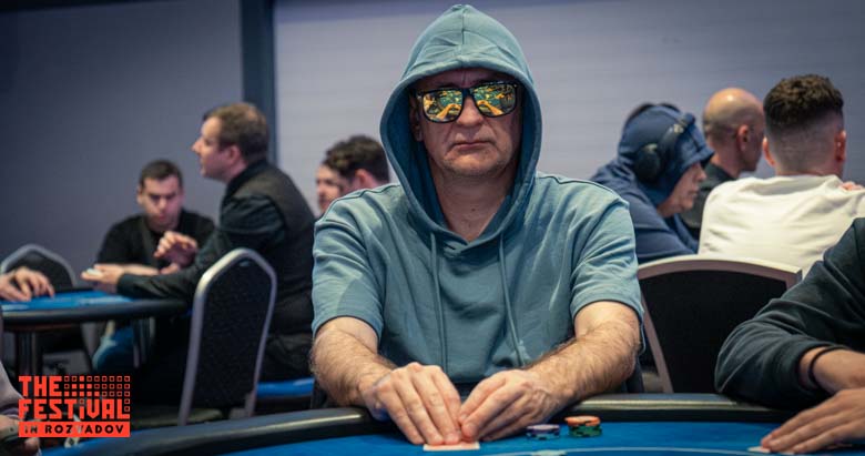 Mario Vuletic playing the Main Event Day 1A at The Festival Weekend Rozvadov