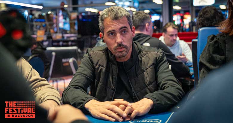 Oren Elisha playing the Main Event Day 1A at The Festival Weekend Rozvadov