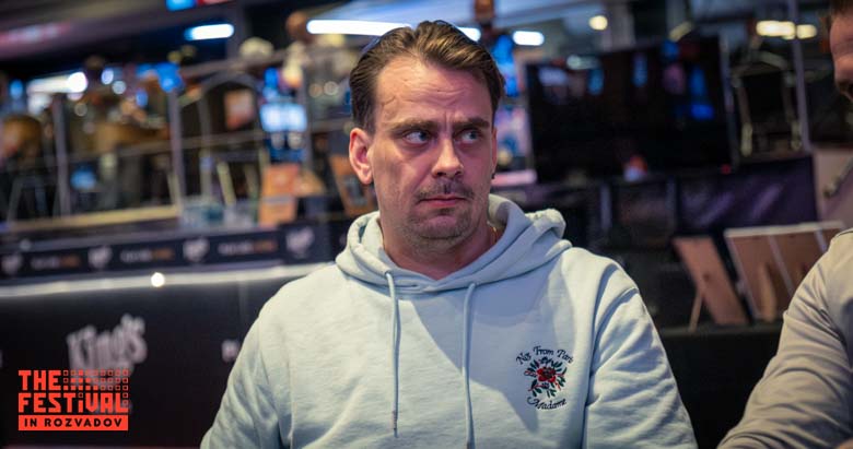 Tony Petteri Ivanoff playing the Main Event Day 1A at The Festival Weekend Rozvadov