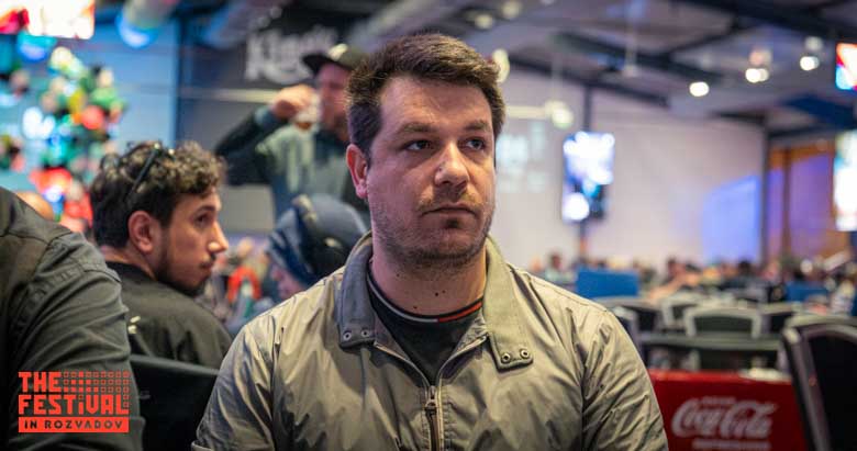 Leonardo Ludovisi playing the Main Event Day 1C at The Festival Weekend Rozvadov