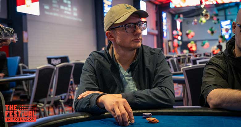 Maciej Michalec playing the Main Event Day 1C at The Festival Weekend Rozvadov