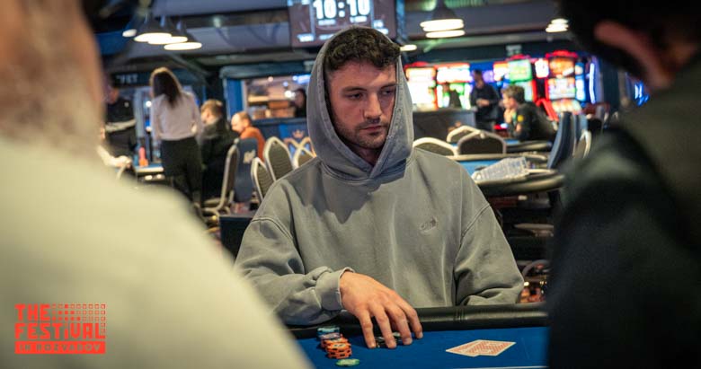 Stefan Cosmin Tanase playing the Main Event Day 1C at The Festival Weekend Rozvadov