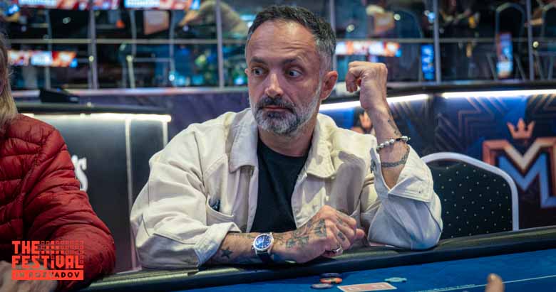 Poker action during the Main Event Day 1D at The Festival Weekend Rozvadov