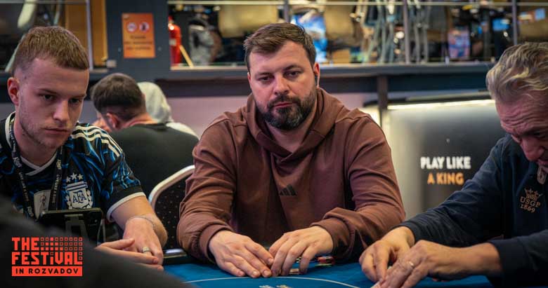 Andrei Alexandru Sasu playing the Main Event Day 1D at The Festival Weekend Rozvadov