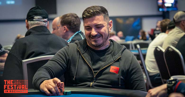 Ciprian Paunescu playing the Main Event Day 1D at The Festival Weekend Rozvadov