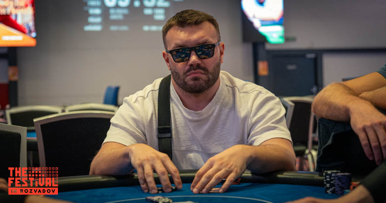 Dragan Ignjatovski playing the Main Event Day 1D at The Festival Weekend Rozvadov