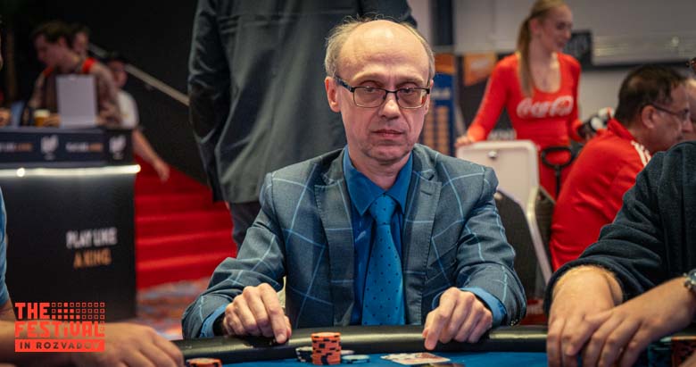 Mati Pirn playing the Main Event Day 1D at The Festival Weekend Rozvadov