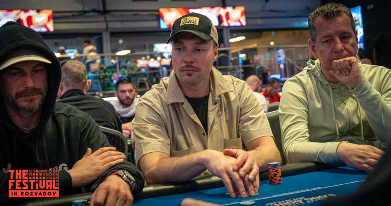 Oleksii Lubnin playing the Main Event Day 1D at The Festival Weekend Rozvadov