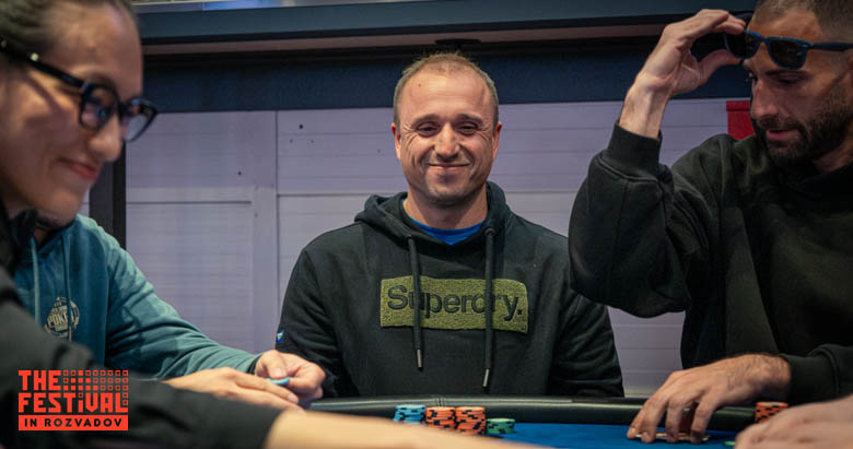 Zsolt Coraian playing the Main Event Day 1D at The Festival Weekend Rozvadov