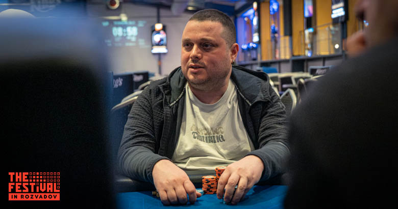Guy Gorelik playing the Main Event Day 1F at The Festival Weekend Rozvadov