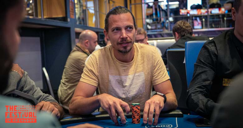 Ondrej Hornicek playing the Main Event Day 1F at The Festival Weekend Rozvadov