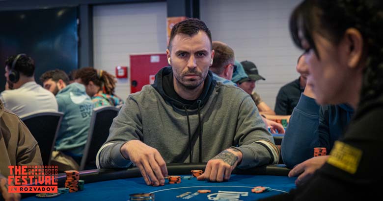 Adrian Koermoeczy playing the Main Event Day 2 at The Festival Weekend Rozvadov